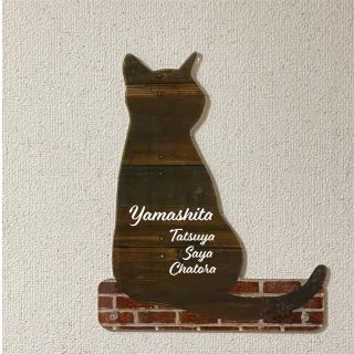 猫　アクリルのウェルカムボード　　看板　表札　ペットサロン(ウェルカムボード)