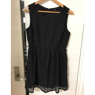 フォーエバートゥエンティーワン(FOREVER 21)の＊FOREVER21 黒ドットワンピース＊(ひざ丈ワンピース)