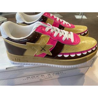 アベイシングエイプ(A BATHING APE)のAPE KAWS CHOMPERS BAPESTA COFFEE US8 新品(スニーカー)