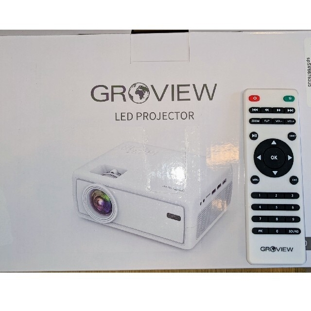 GROVIEW プロジェクター 小型 5000LM  スマホ/家電/カメラのテレビ/映像機器(プロジェクター)の商品写真