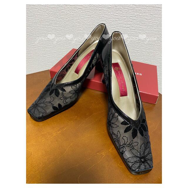 【未使用に近い\u0026美品】SALON DE GRES パンプス　size23㎝