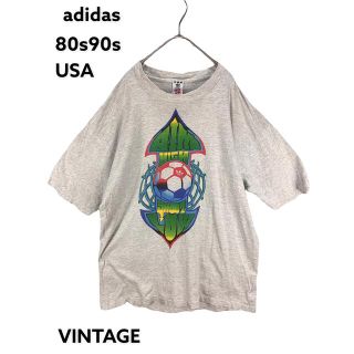 アディダス(adidas)のTシャツ　adidas アディダス USA  80s 90s ビンテージ(Tシャツ/カットソー(半袖/袖なし))