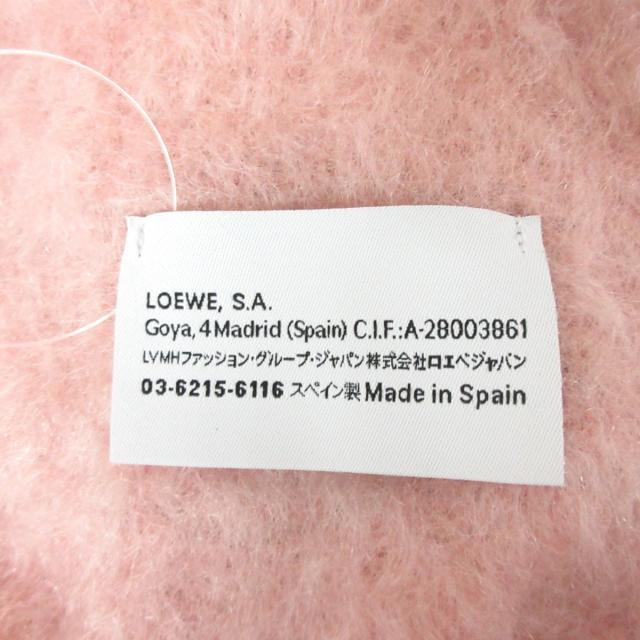 LOEWE(ロエベ)のロエベ マフラー新品同様  モヘア×レザー レディースのファッション小物(マフラー/ショール)の商品写真