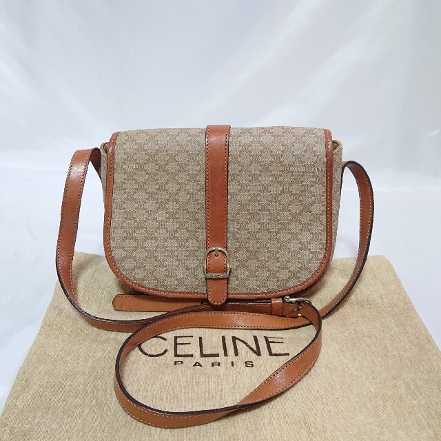 CELINE マカダム柄 ショルダーバッグ ポーチ プレゼントを選ぼう! www