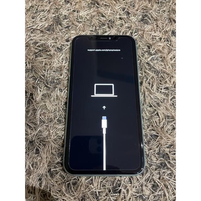 ジャンク　ソフトバンクiPhone 11 64GB グリーン　判定○