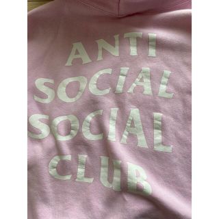 アンチソーシャルソーシャルクラブ(ANTI SOCIAL SOCIAL CLUB)のANTI SOCIAL SOCIAL CLUB ピンクパーカー M(パーカー)