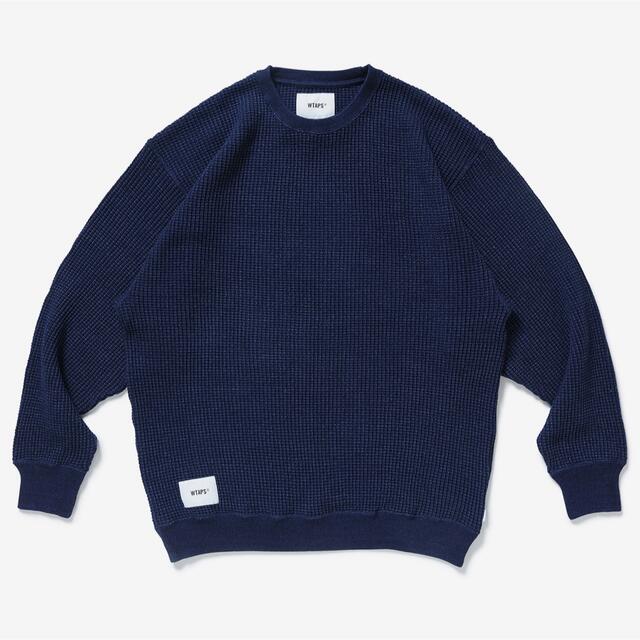 WTAPS 藍染めワッフルスウェット all 02 sweater 新品 M