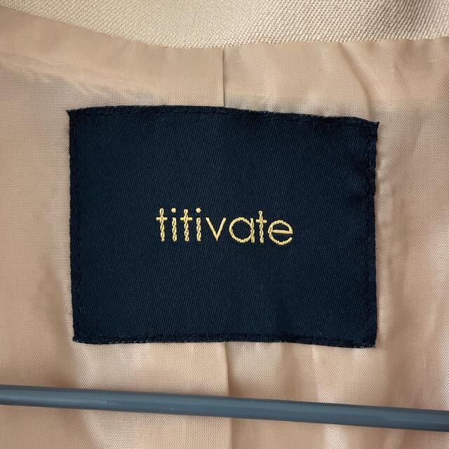 titivate(ティティベイト)のtitivateトレンチコート ベージュ　チェスターコート ロングコート レディースのジャケット/アウター(トレンチコート)の商品写真