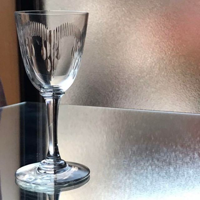 シンプルな美しさ】オールドバカラ baccarat モリエール ワイングラス-