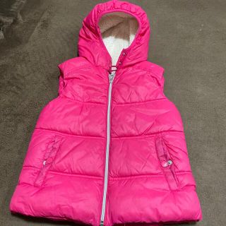 ザラキッズ(ZARA KIDS)の【要プロフィール欄一読:ZARA kids】ボアダウンベスト　7/8歳128cm(ジャケット/上着)