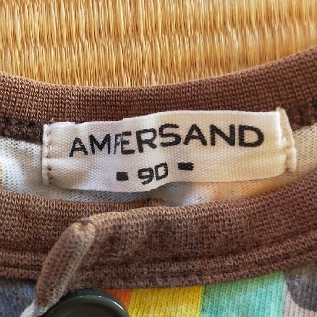 ampersand(アンパサンド)の恐竜　パジャマ　90センチ　半袖長ズボン キッズ/ベビー/マタニティのキッズ服男の子用(90cm~)(パジャマ)の商品写真