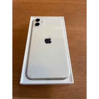 アイフォーン(iPhone)の美品　Apple iPhone11 128GB ホワイト(スマートフォン本体)