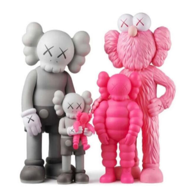 フィギュアKAWS FAMILY GREY/PINK/FLUORO PINK