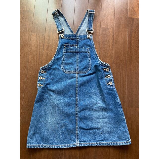 ZARA(ザラ)のZARA サイズ10 デニムワンピース キッズ/ベビー/マタニティのキッズ服女の子用(90cm~)(スカート)の商品写真