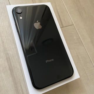 アイフォーン(iPhone)のアップル iPhone XR 64GBブラック(スマートフォン本体)