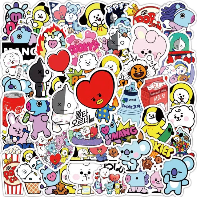 ★BT21★大人気♡ステッカー 防水シール 50枚 BTS バンタン エンタメ/ホビーのおもちゃ/ぬいぐるみ(キャラクターグッズ)の商品写真