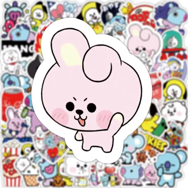 ★BT21★大人気♡ステッカー 防水シール 50枚 BTS バンタン エンタメ/ホビーのおもちゃ/ぬいぐるみ(キャラクターグッズ)の商品写真