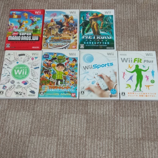 【大幅値下げ】任天堂 Wii本体&ソフト7本セット