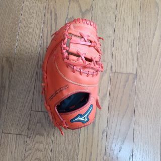 ミズノ(MIZUNO)のはにまさん専用ミズノ ファーストミット 大人用 軟式用  オレンジ 右投げ(グローブ)