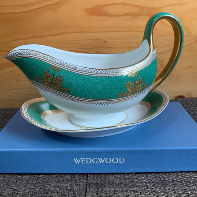 WEDGWOOD - 希少 ウェッジウッド コロンビア パウダーグリーン ソース