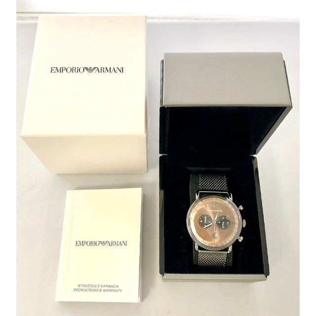 Emporio Armani(エンポリオアルマーニ)の『□WH-6999』EMPORIO ARMANI☆BOX・Gカード付☆美品☆ メンズの時計(腕時計(アナログ))の商品写真