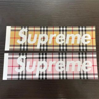 シュプリーム(Supreme)のSupreme Burberry Box Logo ステッカー 2枚セット(その他)