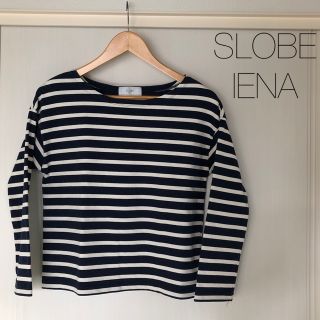 スローブイエナ(SLOBE IENA)の《美品》SLOBE IENA ボーダーカットソー(カットソー(長袖/七分))