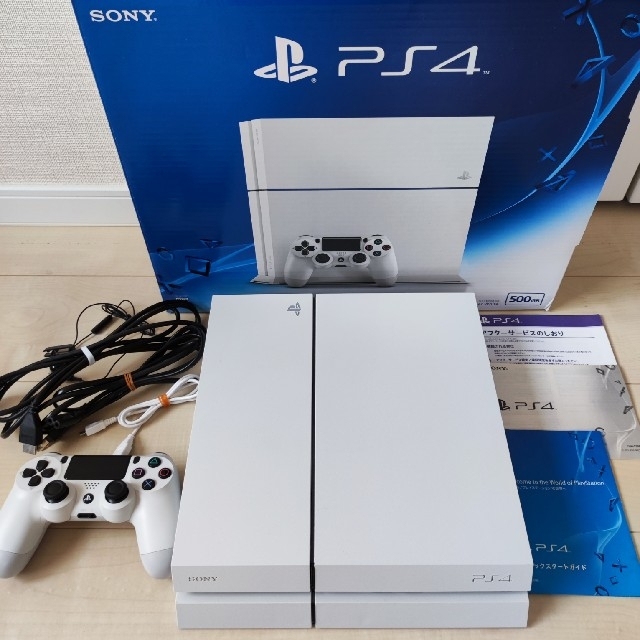 【美品】PS4 CUH-1200A B02 プレイステーション4 本体 ホワイト