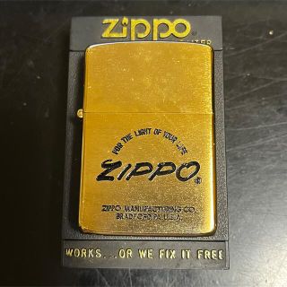 ジッポー(ZIPPO)のZIPPO FOR THE LIGHT OF YOUR LIFE ゴールド(タバコグッズ)