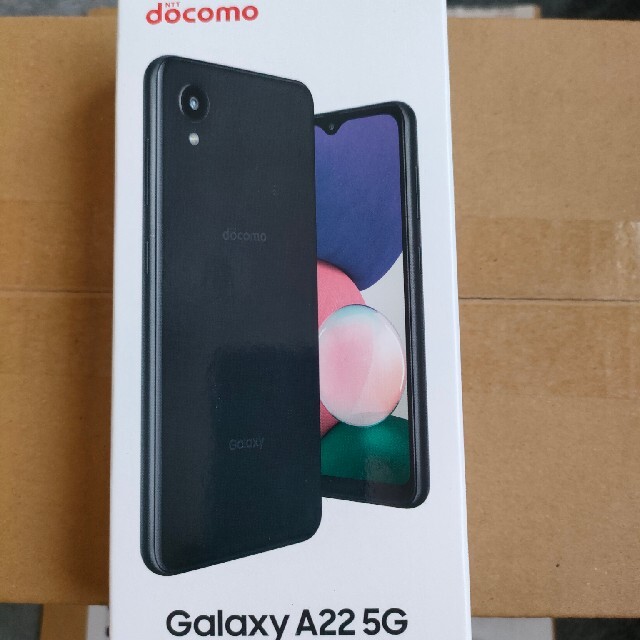 SAMSUNG Galaxy A22 5G SC-56B ブラックスマートフォン本体