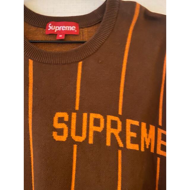 Supremeロゴ春ニットブラウン 1