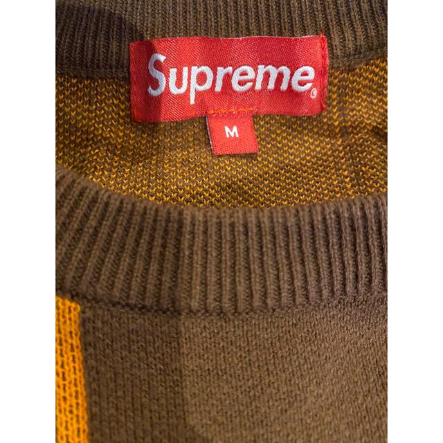 Supremeロゴ春ニットブラウン 4