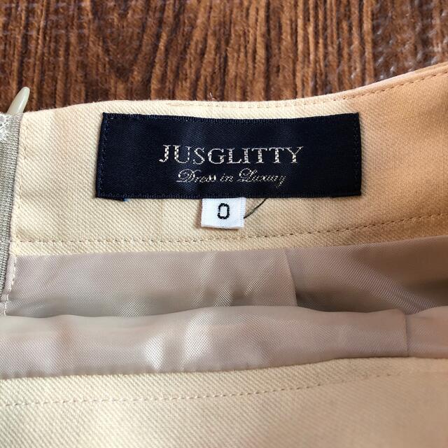 JUSGLITTY(ジャスグリッティー)のジャスのフレアスカート レディースのスカート(ひざ丈スカート)の商品写真