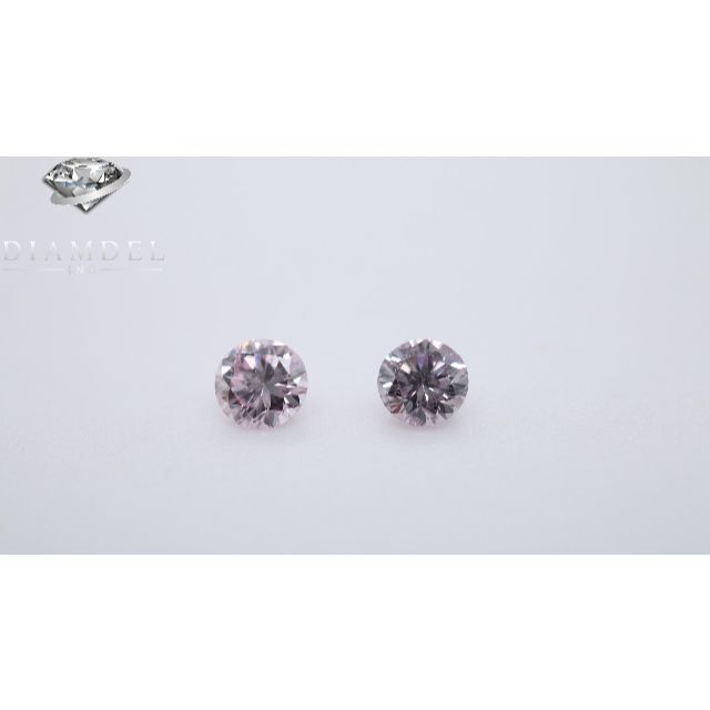 ピンクダイヤモンドルース/ F.L.P.PINK/0.098/0.098 ct.箱付状態