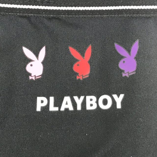 PLAYBOY(プレイボーイ)のPLAYBOY スポーツショーツ ボックスショーツ 吸水速乾 ブラック M レディースの下着/アンダーウェア(ショーツ)の商品写真