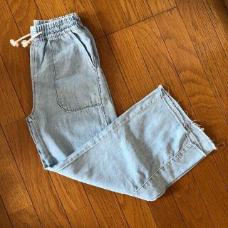 ザラキッズ(ZARA KIDS)のタイムセール!ZARA ザラ　kids ワイド　デニムパンツ　(パンツ/スパッツ)