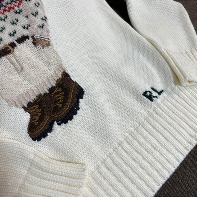 POLO RALPH LAUREN(ポロラルフローレン)のPOLO RALPH LAUREN ラルフローレン セーター ベア オフホワイト レディースのトップス(ニット/セーター)の商品写真