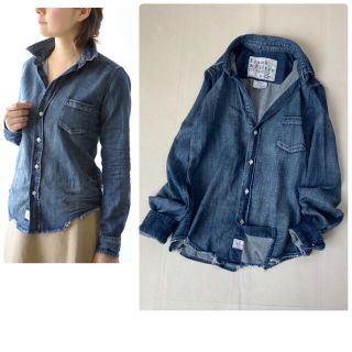 フランクアンドアイリーン(Frank&Eileen)のフランクアンドアイリーン シャツ デニム 春服 ダメージ バリー ブラウス(シャツ/ブラウス(長袖/七分))