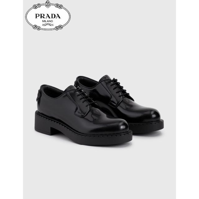 PRADA - PRADA ブラッシュド レザー ダービー シューズの通販 by BMS 値下げ不可｜プラダならラクマ