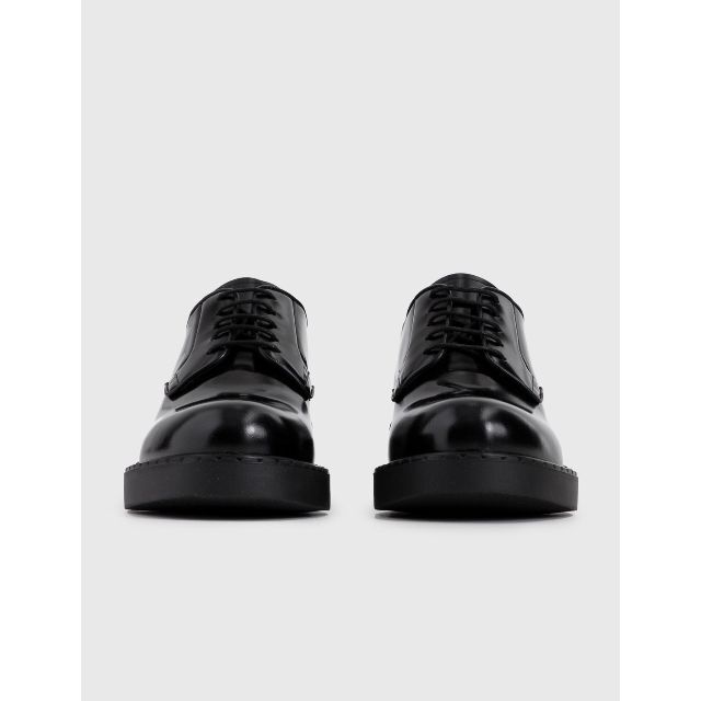 PRADA - PRADA ブラッシュド レザー ダービー シューズの通販 by PRADA - PRADA ブラッシュド レザー ダービー シューズの通販 by
