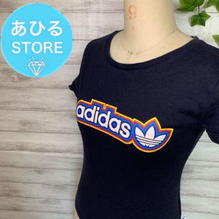 アディダス(adidas)のadidas ショートスリーブ  ロゴ Tシャツ ボートネック 紺色系 子供(Tシャツ(半袖/袖なし))