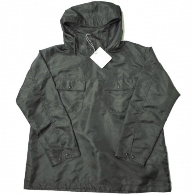 Engineered Garments エンジニアードガーメンツ 20AW アメリカ製 CAGOULE SHIRT - PILOT TWILL カグールシャツ パイロットツイル M ブラック シェル プルオーバー アノラック パーカー アウター【Engineered Garments】