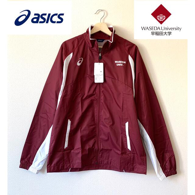 asics - 新品 asics アシックス × 早稲田大学ブルゾン&ジャージ2 asics - 新品 asics アシックス × 早稲田大学ブルゾン&ジャージ2