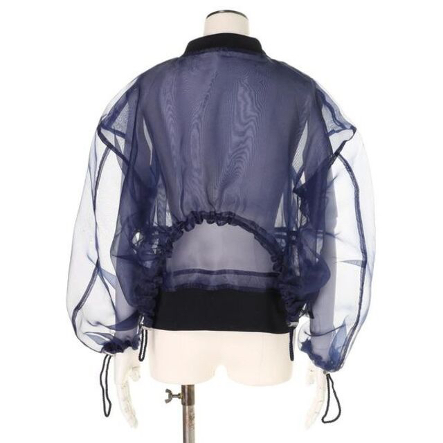 UN3D.  ギャザーオーガンジーブルゾン レディースのジャケット/アウター(ブルゾン)の商品写真