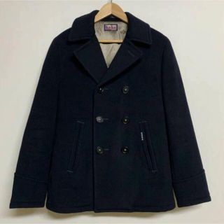 BLUE BLUE ブルーブルー ピーコート ネイビー Mサイズ Sサイズ44cm袖丈