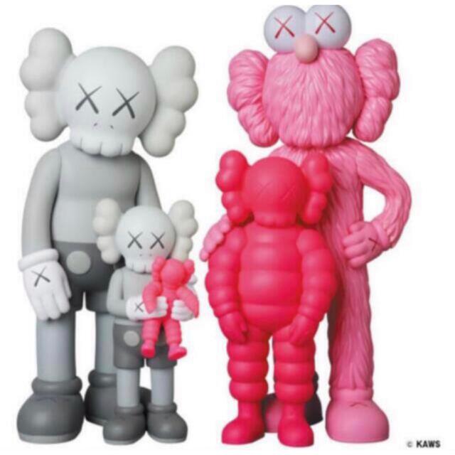 KAWS FAMILY GREY/PINK/FLUORO PINKおもちゃ