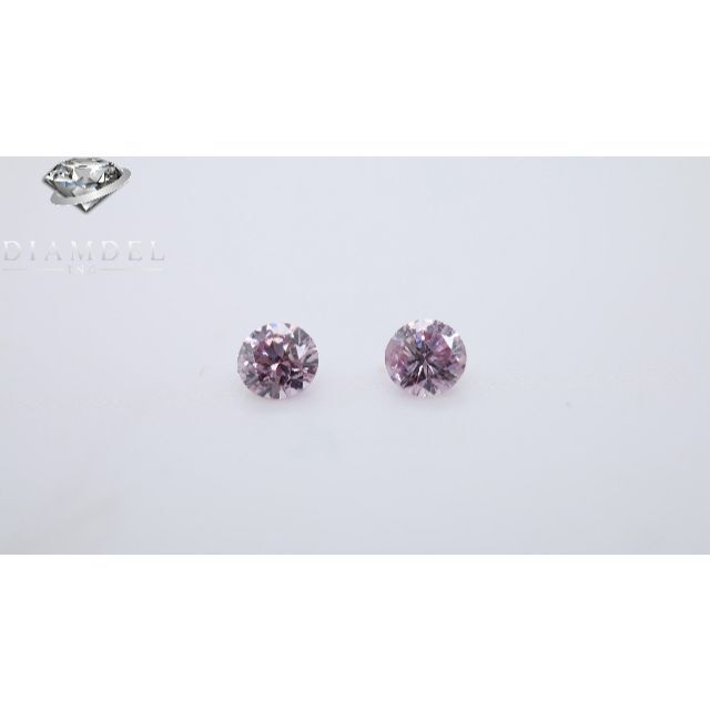 00710075ctカラーピンクダイヤモンドルース/ F.P.PINK/0.071 / 0.075 ct.