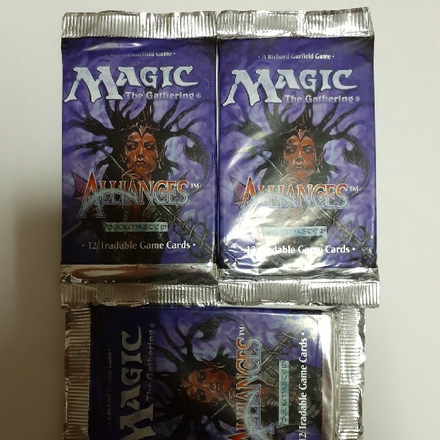 マジック：ザ・ギャザリング(マジックザギャザリング)のMTG　アライアンス　英語　3パックセット エンタメ/ホビーのトレーディングカード(Box/デッキ/パック)の商品写真