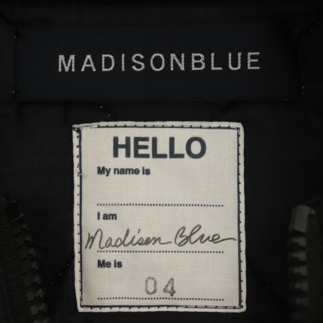 MADISONBLUE(マディソンブルー)のマディソンブルー 20AW キルティング中綿ブルゾン ジャケット ジップアップ レディースのジャケット/アウター(ブルゾン)の商品写真