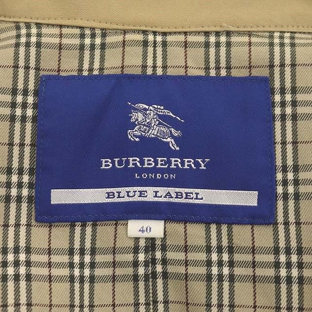 BURBERRY BLUE LABEL(バーバリーブルーレーベル)のバーバリーブルーレーベル コットントレンチコート ロング ベルト付き レディースのジャケット/アウター(トレンチコート)の商品写真